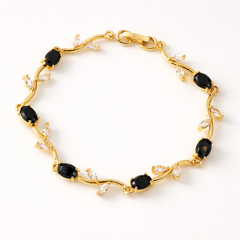 Black Gold Tulip Bracelet