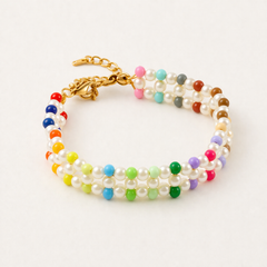 Mixed Color Pearl Bracelet