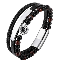 Duo Projection + Engraved Bracelet