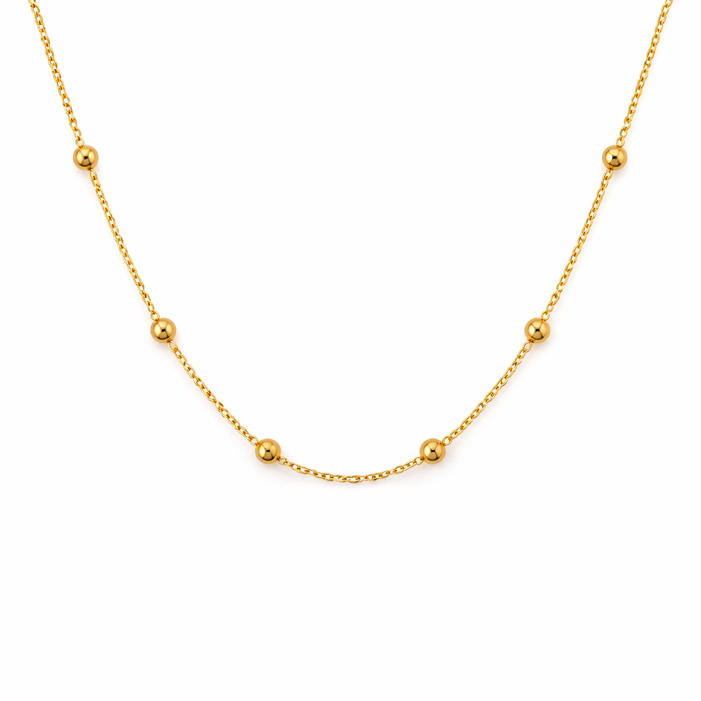 Ball Chain Bead Necklace