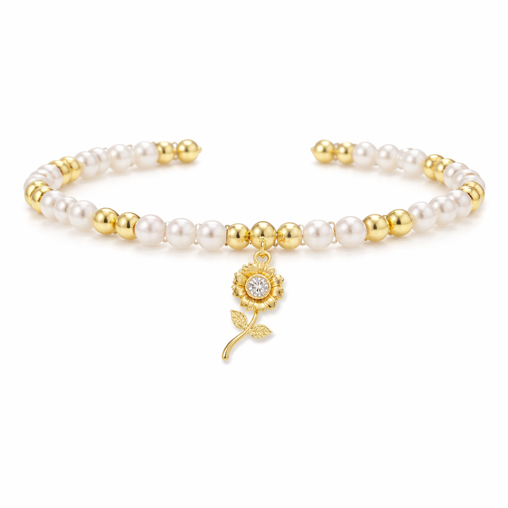 Gold Daisy Bracelet