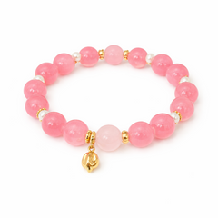 Peach Lotus Bracelet