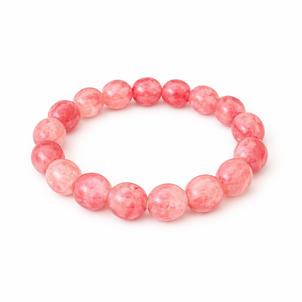 Pink Glass Beauty Bracelet