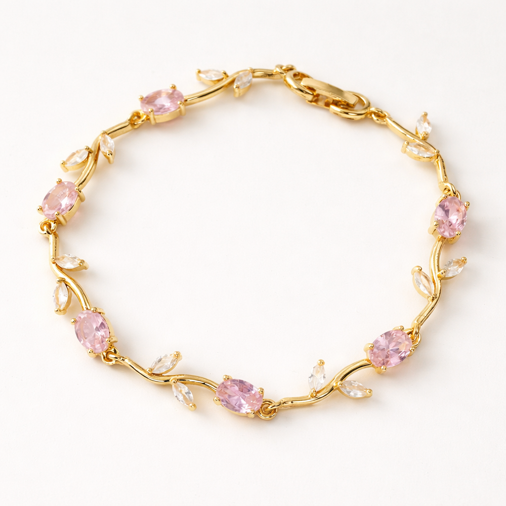 Pink Gold Tulip Bracelet