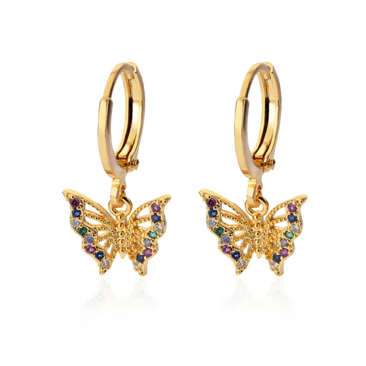 Rainbow Butterfly Earrings