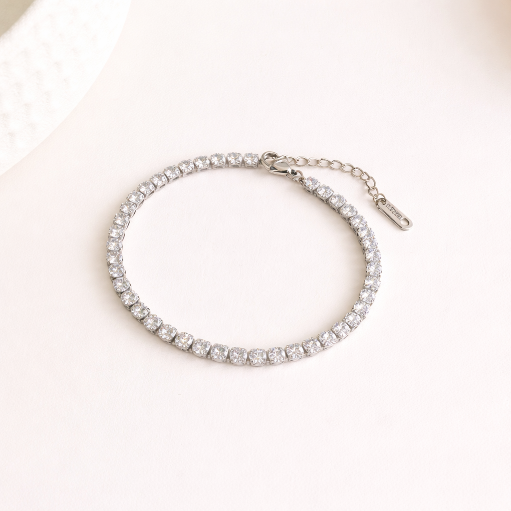 Silver Tennis Bracelet