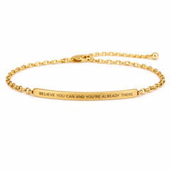 Standard Engraved Chain Message Bracelets