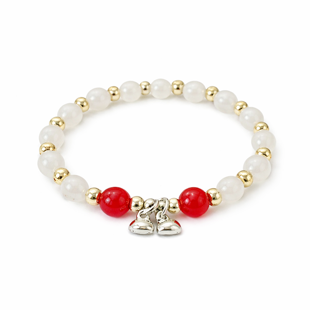 Strawberry Pearl Stone Bracelet