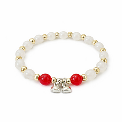 Strawberry Pearl Stone Bracelet